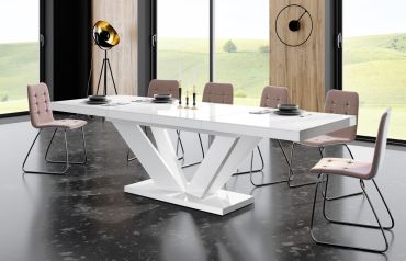 Stół rozkładany VIVA 2 160 - Biały / Biały